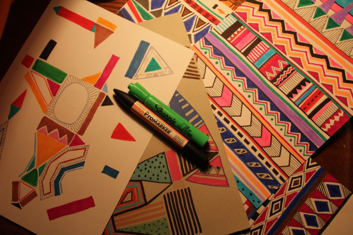 drawing-artist-vasare-nar-illustration-geometric-art-textile-trend-hipster-hip-pillow-artist-illustrator-deisgner-modern-conemporary-belfast-vilnius-triangles-native-navajo