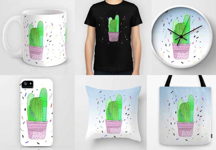 cactus-cactis-kaktusas-mug-tee-shirt-fashion-apparel-sweather-clock-mug-iphonecase-pillow-dorm-home-decor-urban-outfitters-illustration-vasare-nar-art-print-cool-society6-rad- cool how to draw