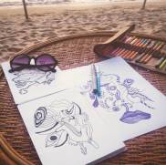 drawing-beach-illustration-freelance-designer-vasare-nar-abstract-psychedelic-cool-artisitc-graphic-line-drawing-sihanoukville-cambodia