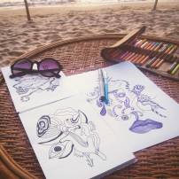 drawing-beach-illustration-freelance-designer-vasare-nar-abstract-psychedelic-cool-artisitc-graphic-line-drawing-sihanoukville-cambodia